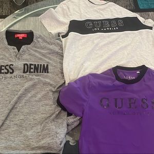 3 mens guess shirts